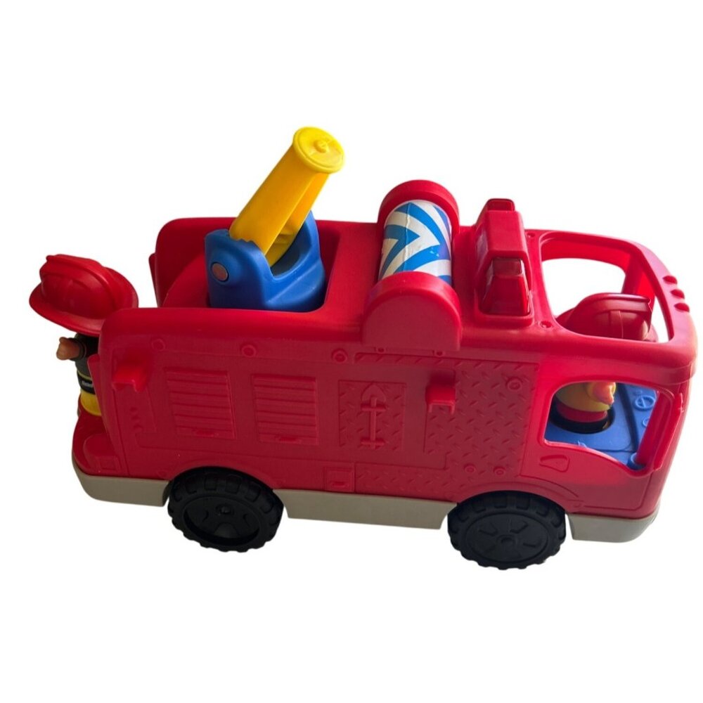 Fisher-Price Little People Toddler Fire Truck Toy With Music & Lights - Picture 4 of 6